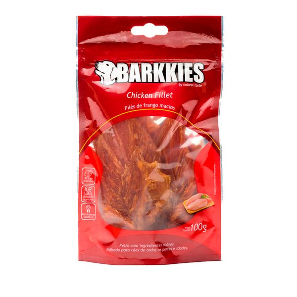 Petisco Natural Cães Barkkies Fillet Frango 100 g
