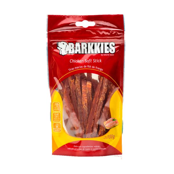 Petisco Natural Cães Barkkies Soft Stick Frango 100 g