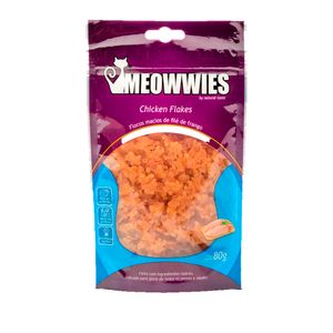 Petisco Natural Gatos Meowwies Flakes Frango - 80 g