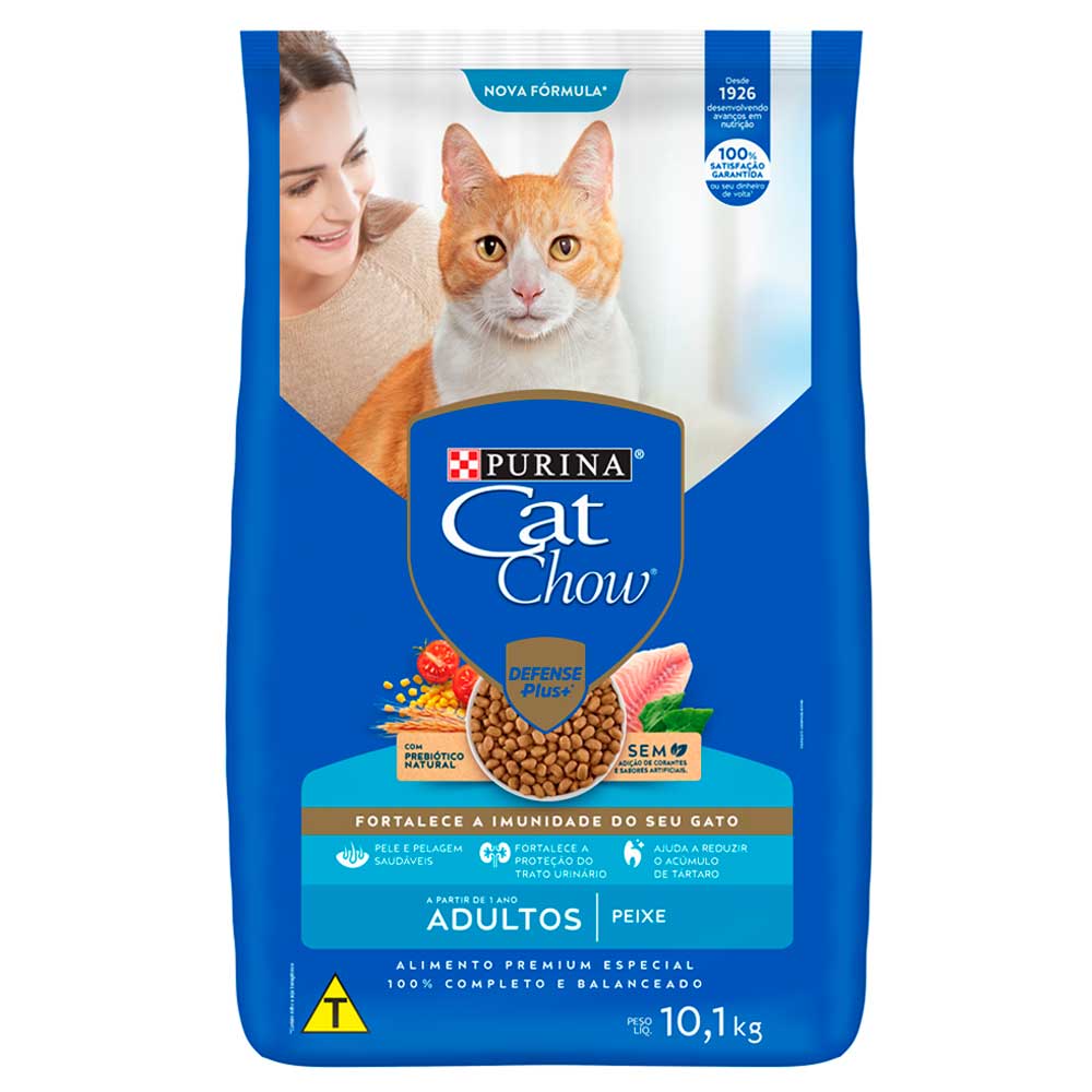 Ração Cat Chow Gatos Adultos Peixe