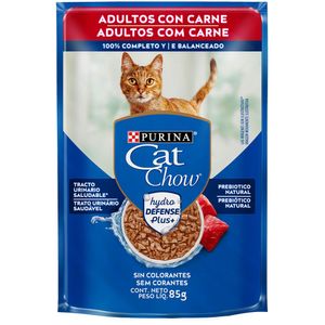 Ração Úmida Cat Chow Adultos Carne - 85 g