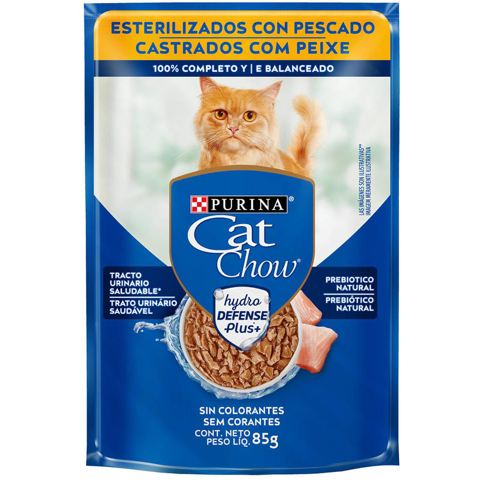 Ração Úmida Cat Chow Castrados Peixe