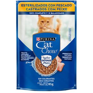 Ração Úmida Cat Chow Castrados Peixe - 85g