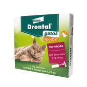 Vermífugo Drontal Spot On para Gatos 5kg a 8kg