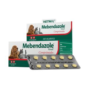 Vermífugo Mebendazole para Cães e Gatos - 10 Comprimidos