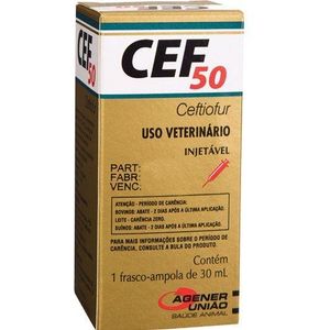 Cef 50Mg Injetável - 100 ml