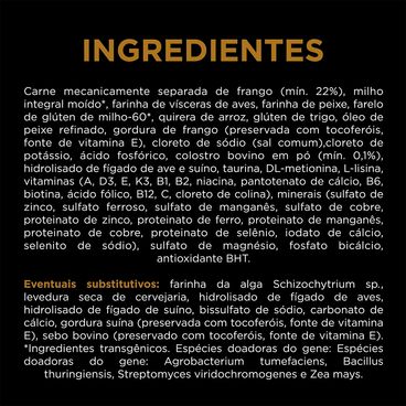 Ração Pro Plan Gatos Filhotes Frango e Arroz Ingredientes