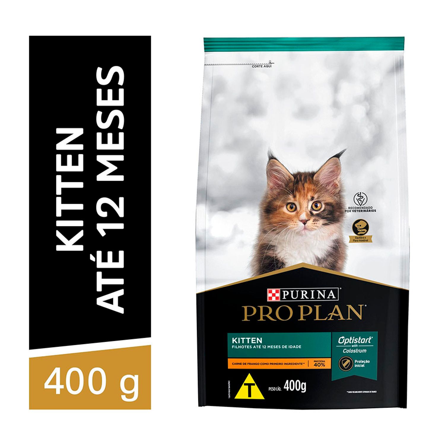 Ração Pro Plan Gatos Filhotes Frango e Arroz Para Gatos de Até 12 Meses