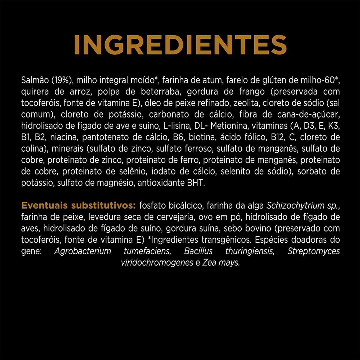 ração pro plan cães adultos médios e grandes sensitive skin salmão ingredientes