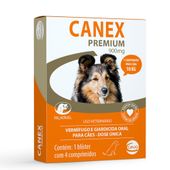 Vermífugo Canex Premium Cães até 10 kg embalagem nova