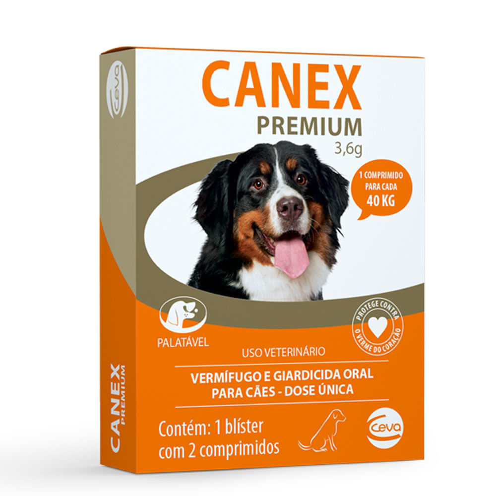 Vermífugo Canex Premium 3,6g para Cães