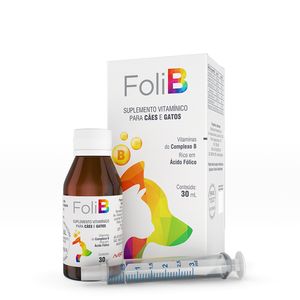 Suplemento Foli B para Cães e Gatos - 30 ml