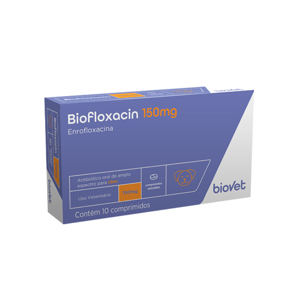 Biofloxacin 150mg: antibiótico para cães e gatos