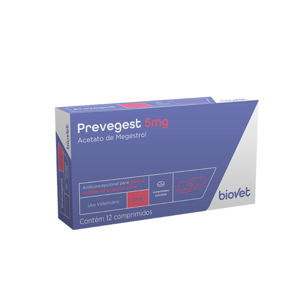Prevegest 5mg Anticoncepcional Biovet