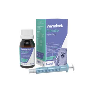 Vermífugo Vermivet Filhote Biovet - 20 ml