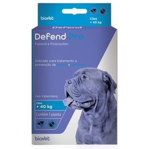 Antipulgas e Carrapatos Defend Pro para Cães acima 40kg Biovet - 1 pipeta