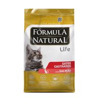 Ração Fórmula Natural Life Gatos Castrados Salmão