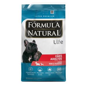 Ração Fórmula Natural Life Super Premium Cães Adultos Mini e Pequeno