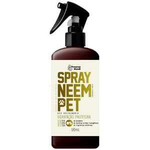 Kit Spray Repelente Natural Neem Pet Preserva Mundi 180Ml - 3 unidades