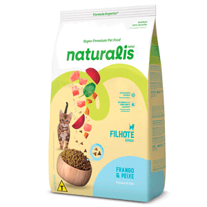 Ração Naturalis Gatos Filhotes Frango e Peixe