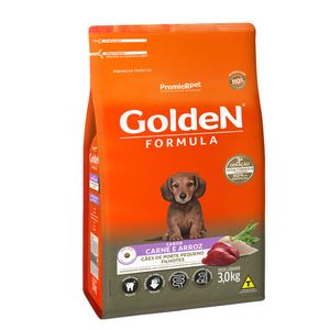 Ração Golden Formula Cães Filhotes Raças Pequenas Carne e Arroz