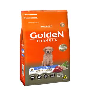 Ração Golden Fórmula para Cães Filhotes Carne e Arroz