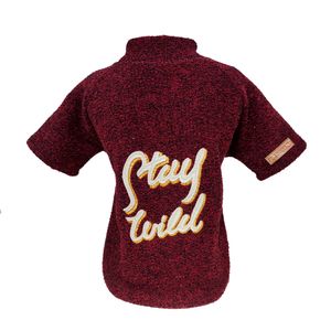 Blusa Tweed com Manga Fábrica Pet Vinho