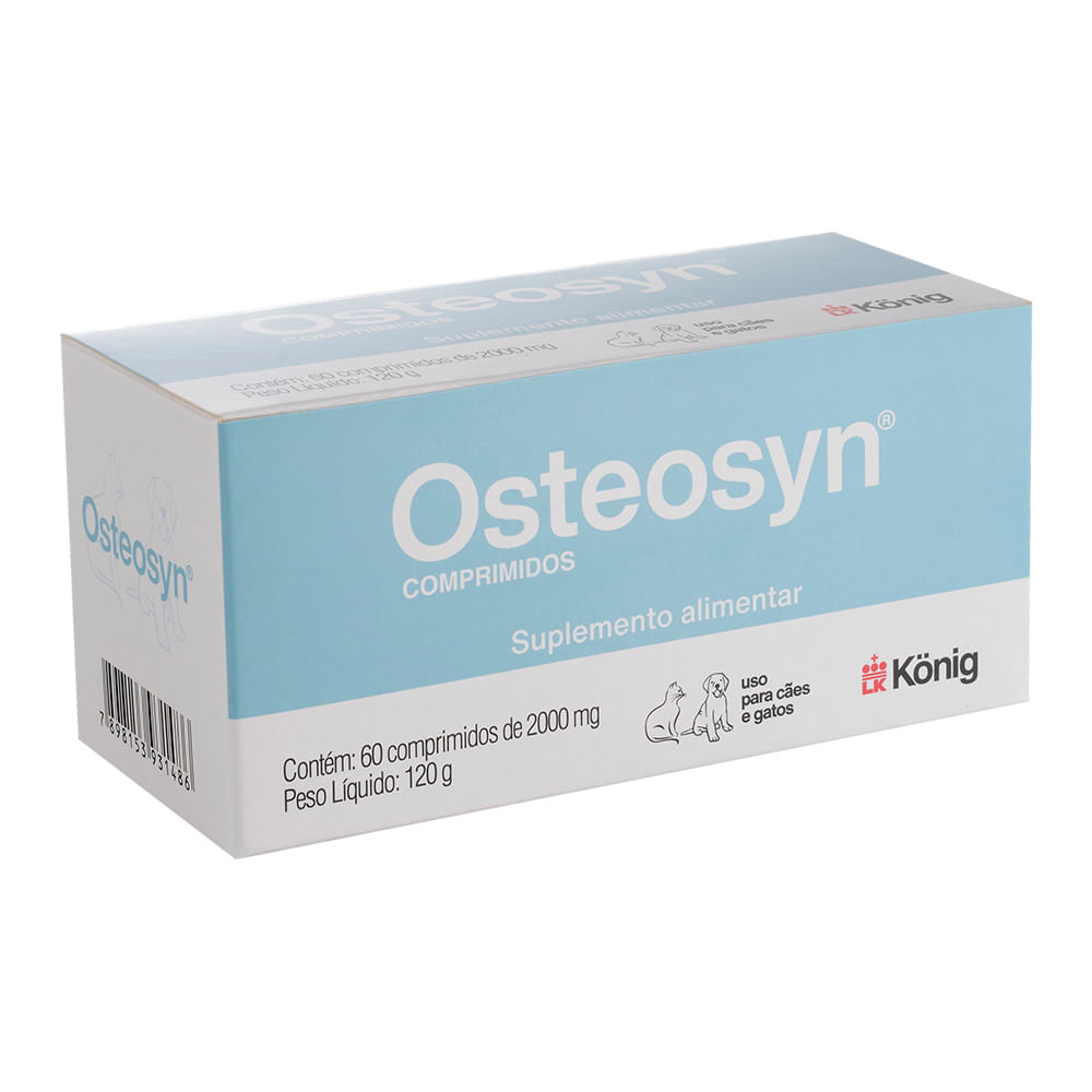 Osteosyn 2000mg Suplemento Alimentar  para Cães e Gatos