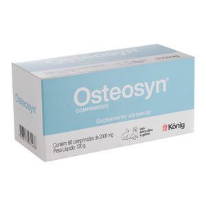 Osteosyn 2000mg Suplemento Alimentar para Cães e Gatos - 60 comprimidos