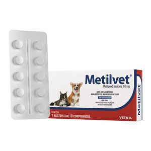 Anti-Inflamatório Metilvet 10mg - 10 comprimidos