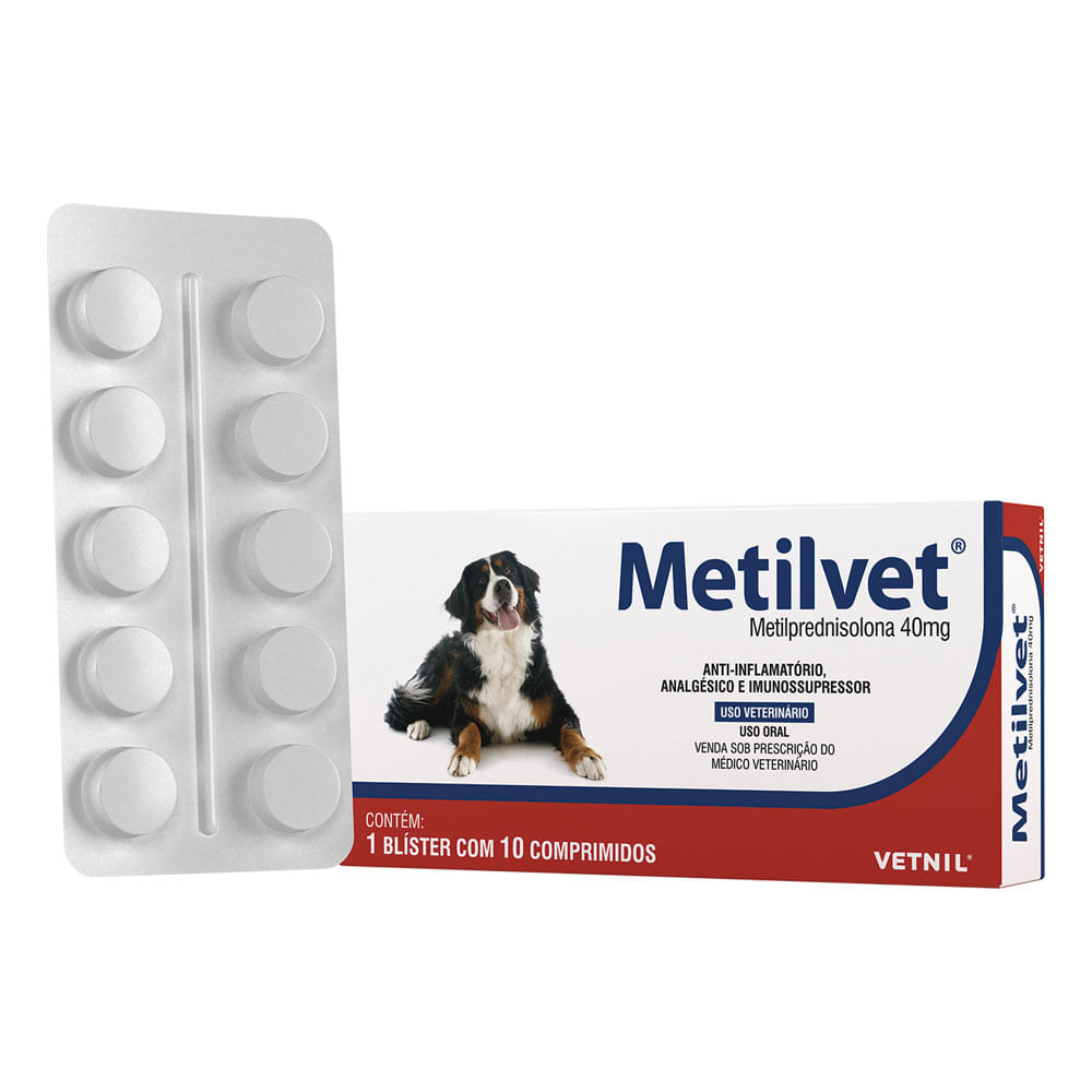 Anti-Inflamatório Metilvet 40mg