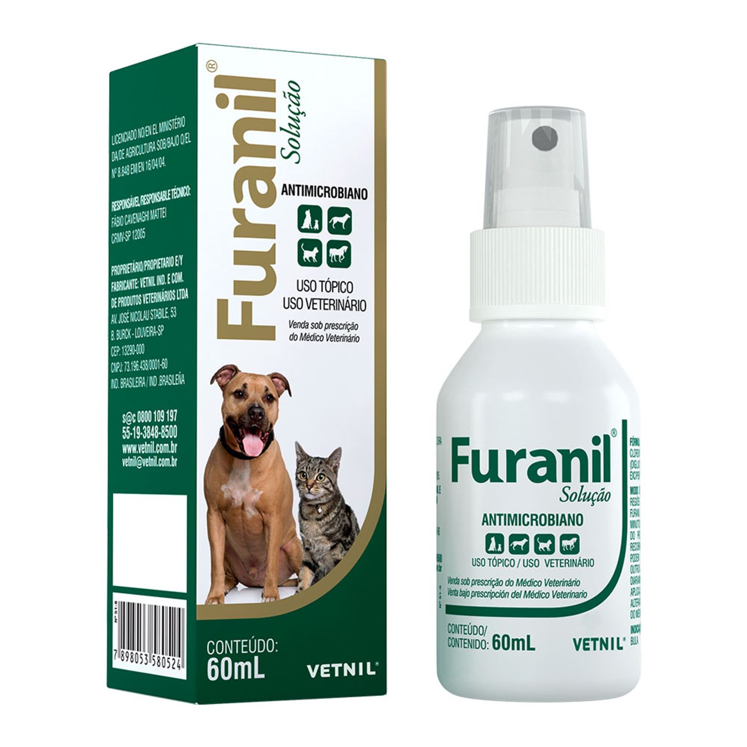 Antisseptico Furanil Spray Vetnil