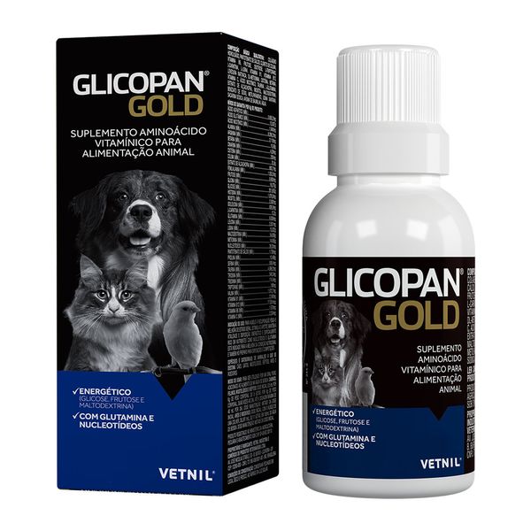 Glicopan Gold Suplemento de Vitaminas para Pets Vetnil 30 ml