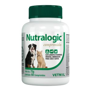 Nutralogic Comprimidos para Cães e Gatos - 75 g