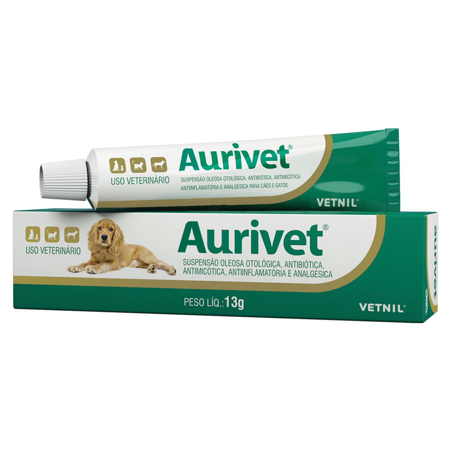 Pomada Otológica Aurivet cães