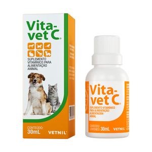 Suplemento Vitaminico Para Alimentação Animal Vita Vet C - 30 ml