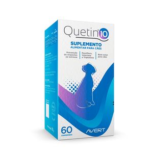 Suplemento Alimentar Cães Quetin 10 Avert - 60 comprimidos