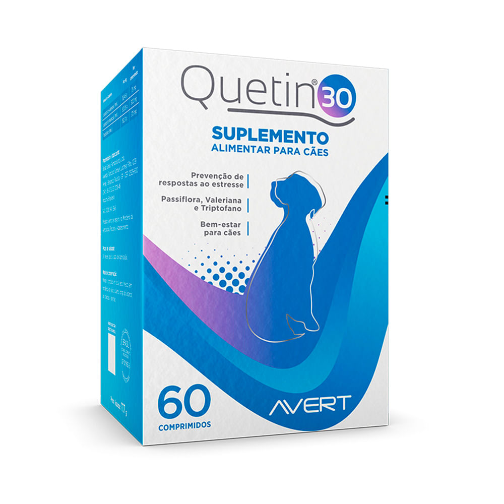 Suplemento Alimentar Cães Quetin 30 Avert