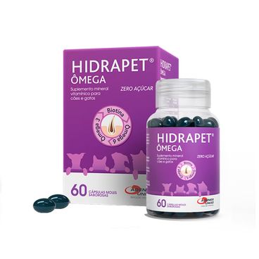 Suplemento-Mineral-Vitaminico-Hidrapet-Omega-Zero-Acucar-Agener--60-capsulas
