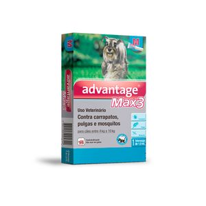 Antipulgas Advantage Max3 Cães 4kg a 10kg