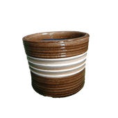 Cachepô Riscado Vasos Tupã Caramelo