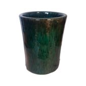 Vaso Cilindro Liso Verde Esmeralda Vasos Tupã