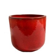 Cachepô Cerâmica Helena Vermelho Ruby Vasos Tupã