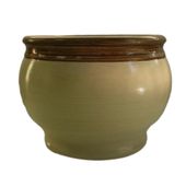 Cachepô Cerâmica Imperial Bege Vasos Tupã