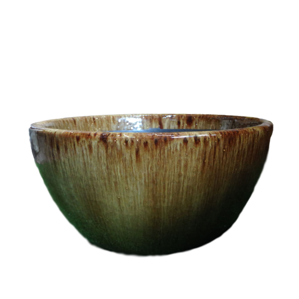 Cuia de Mesa Cerâmica Esmaltada Bamboo Vasos Tupã