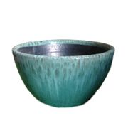 Cuia de Mesa Cerâmica Esmaltada Verde Jade Vasos Tupã