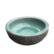 Bacia Chinesa Cerâmica Verde Jade Vasos Tupã