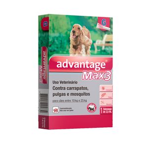 Antipulgas Advantage Max3 Cães 10kg a 25kg