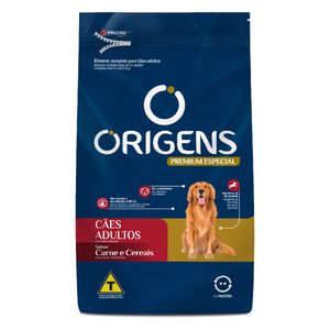 Ração Origens Cães Adultos Carne e Cereais