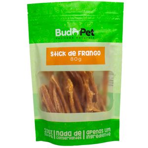 Kit Com 2 Unidades De Petisco Natural Para Cães E Gatos Stick De Frango Budopet - Único